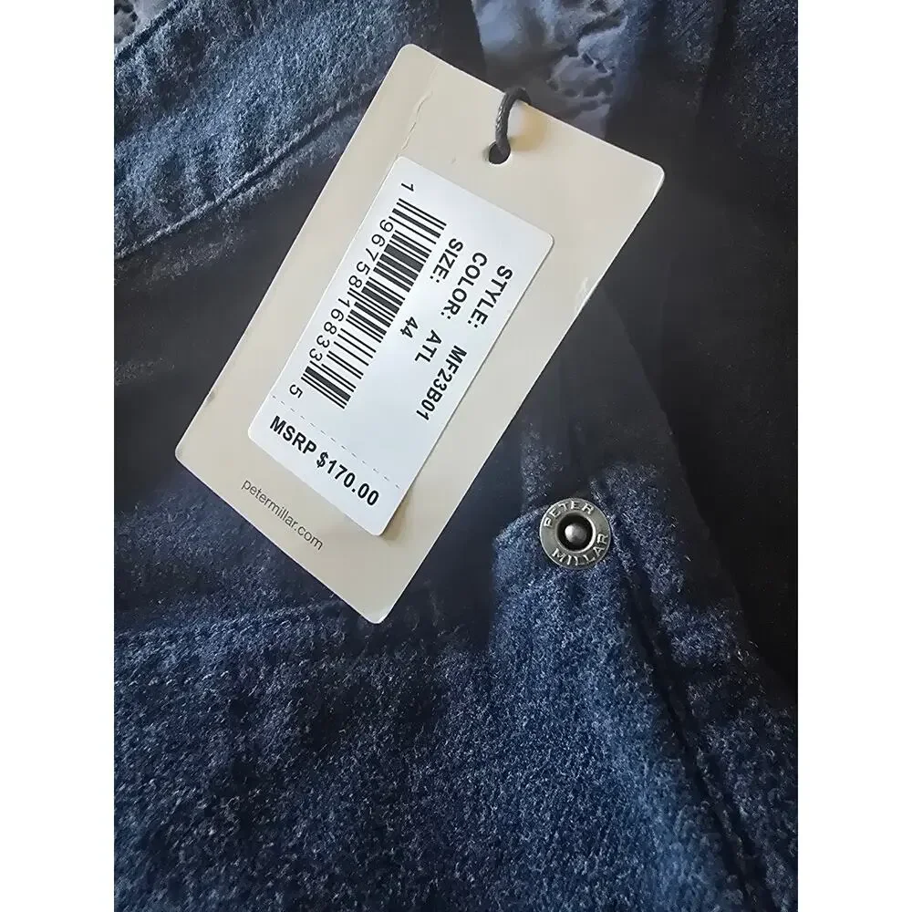 Mens Peter‎ Millar Blue Cotton Signature Sateen Five-Pocket Pant waist 44 Golf